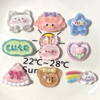 Accessoires en résine transparents à l'effigie d'animaux mignons de dessin animé, technique d'huile coulante - DIY pour coques de téléphone, pinces à cheveux, tasses à eau, objets d'art de collection