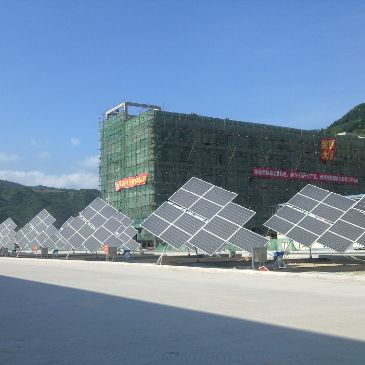 Наклонный одноосевой кронштейн, система слежения за солнечной батареей для бизнеса, поставка электроэнергии