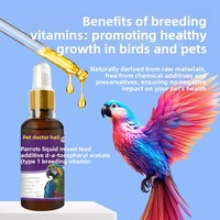 Suplemento Líquido de Hibisco con Vitaminas para Cría de Loros, Canarios, Pájaros de Piel de Tigre y Xuanfeng, para Nutrición y Crecimiento