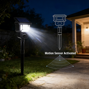 Lampes de sécurité solaires à piles avec détecteur de mouvement, étanches IP65, LED résistantes à l'eau - Product Image 2