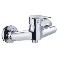 Robinet de douche en zinc mural à poignée unique pour salles de bain Prix d'usine bon marché Robinets de robinets d'évier d'eau à poignée unique chromés