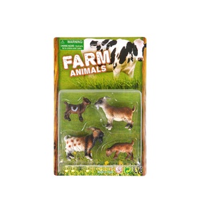 4 Tipi di Animali da Fattoria in Confezione Mista, Giocattoli in Plastica a Forma di Capra per Bambini 2022 - Product Image 1
