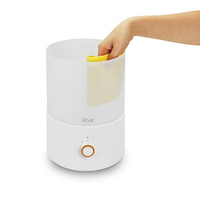 Humidificateur d'air 3.3L 2 en 1 Remplissage par le haut Buse de brouillard à 360 degrés Fonction d'huile essentielle pour le bureau