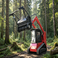 Machine forestière coulissante de défrichage et de réaménagement du terrain, pulvérisateur hydraulique industriel lourd Runheng, moteur, garantie 1 an