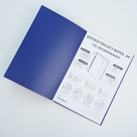 Classeur à anneaux rotatif A4, classeur à clips PP, dossier rotatif côté ouvert couleur fraîche tri de documents d'affaires, stockage, dossier de portefeuille, nouveauté