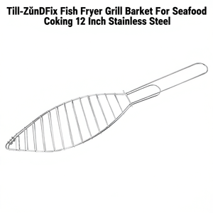 Cesta para freír pescado Till-ZnDFix, para cocinar mariscos, de acero inoxidable de 12 pulgadas - Product Image 2