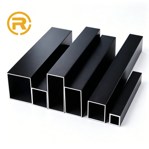 <span class=keywords><strong>Tube</strong></span> <span class=keywords><strong>carré</strong></span> en aluminium 6063-T5, revêtement poudré couleur personnalisée, résistant aux rayures, extrudé, pour construction extérieure. - Product Image 1
