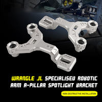 Support de pare-brise en alliage d'aluminium, support de lumière LED pour Jeep Wrangler JL 2018+ JL1227