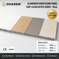 Panneau mural en aluminium alvéolaire léger haute résistance pour bureaux et espaces commerciaux, sans fissuration
