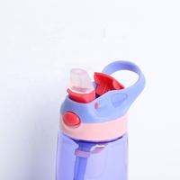 Bouteille d'eau de Sport pour enfants avec logo personnalisé pp5 sans Bpa 450ML bouteille de paille pour boire sans phtalate bouteille de citron tritan pour bébé