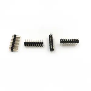 Fabrika OEM 2mm 1.27mm 1.0 2.0 2.54 Pitch tek çift sıra 1.27 2.54mm kadın erkek Pin başlık konektörü