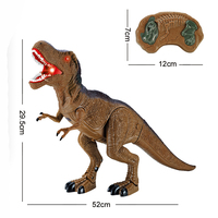 Çocuklar için kızılötesi uzaktan kumanda Dino simülasyon kükreyen t-rex yürüyüş dinozor modeli oyuncak