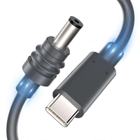 Cable de Alimentación USB-C a CC de 6.6 Pies (2 Metros), 18AWG, Carga Rápida, Mini Cable, Accesorios, 20V 5A, Compatible con PD de 100W+, Aislamiento de PVC Duradero
