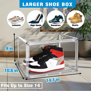 סיטונאי ברור מתקפל יחיד בעל דלת המארגן תיבת תא מתקפל נייד-ידידותי לסביבה - Product Image 4