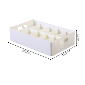 Clothing Organizer <b>Drawer</b> <b>Storage</b> Box With Compartments For Socks And Underwear Neatening <b>Storage</b> Rectangular <b>Plastic</b> - Product Image 5