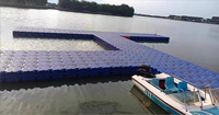 Cubos Flotantes Modulares de HDPE, Bloques de Pontón Flotantes Encajables para Sistema de Muelle DIY