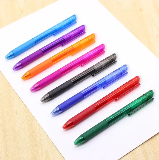 Multi color erasable pen with custom logo erasable ball-point pen