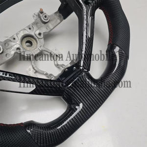 Volante de Cuero Perforado de Fibra de Carbono de Calidad Superior para Infiniti G27 G37 - Product Image 5