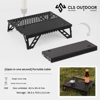 Table pliante miniature moderne pour l'extérieur, ultra-légère, portable, petite table à thé, barbecue, alpinisme, pique-nique, pour une seule personne