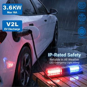Adaptateur V2L Type 2 pour commande en gros, compatible avec les voitures européennes VW <span class=keywords><strong>ID4</strong></span> ID6 Audi Geely, déchargeur EV portable avec logo personnalisé pour l'alimentation extérieure - Product Image 1