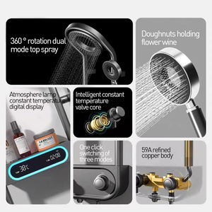 <span class=keywords><strong>Colonne</strong></span> <span class=keywords><strong>de</strong></span> <span class=keywords><strong>douche</strong></span> <span class=keywords><strong>de</strong></span> luxe contemporaine pour hôtel, avec système <span class=keywords><strong>de</strong></span> jets <span class=keywords><strong>de</strong></span> pluie et <span class=keywords><strong>de</strong></span> massage, affichage numérique LED - Product Image 4