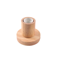 Lampe de table à LED alimentée par courant continu, support en bois massif, base E27, design européen, petite lampe de sol de luxe pour chambre à coucher