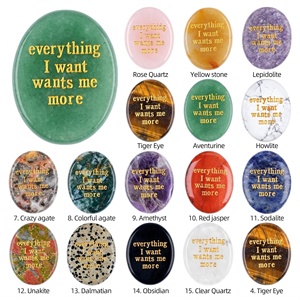 <span class=keywords><strong>Piedra</strong></span> <span class=keywords><strong>de</strong></span> Cristal Natural Grabada con Frases Inspiradoras, <span class=keywords><strong>Piedra</strong></span> <span class=keywords><strong>de</strong></span> Meditación para Aliviar el Estrés, Decoración <span class=keywords><strong>de</strong></span> Bolsillo - Product Image 6