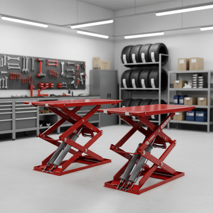 Elevador Hidráulico de Tijera de Baja Altura para Autos, Equipo de Elevación para Taller Automotriz - Product Image 3