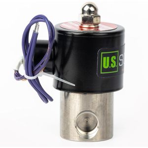 États-Unis Vanne solénoïde solide 3/8 po 12 V CC en acier inoxydable normalement fermée avec joint Viton - Product Image 5
