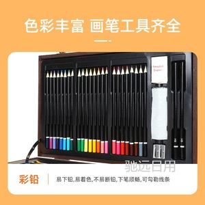 Juego de arte de madera Wow, 140 piezas, suministros de pintura para niños, kit de pinceles para pintura al óleo, herramientas de dibujo - Product Image 4