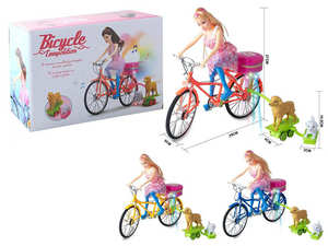 Jouets à piles, vélo de simulation <span class=keywords><strong>classique</strong></span>, modèle de vélo avec musique et lumière, jouets électriques - Product Image 1