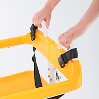 Chaise élévatrice manuelle, avec roulettes, pour toilettes, appareil médical