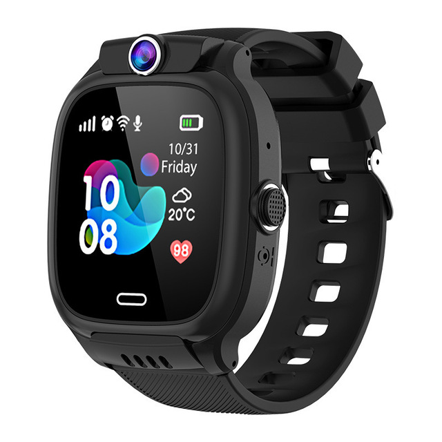 Kids Smart Watch SIM Card GPS LBS Tracking SOS Alarm IP67 Waterproof Touch Screen Weather Multi-Language Photo Call for Children