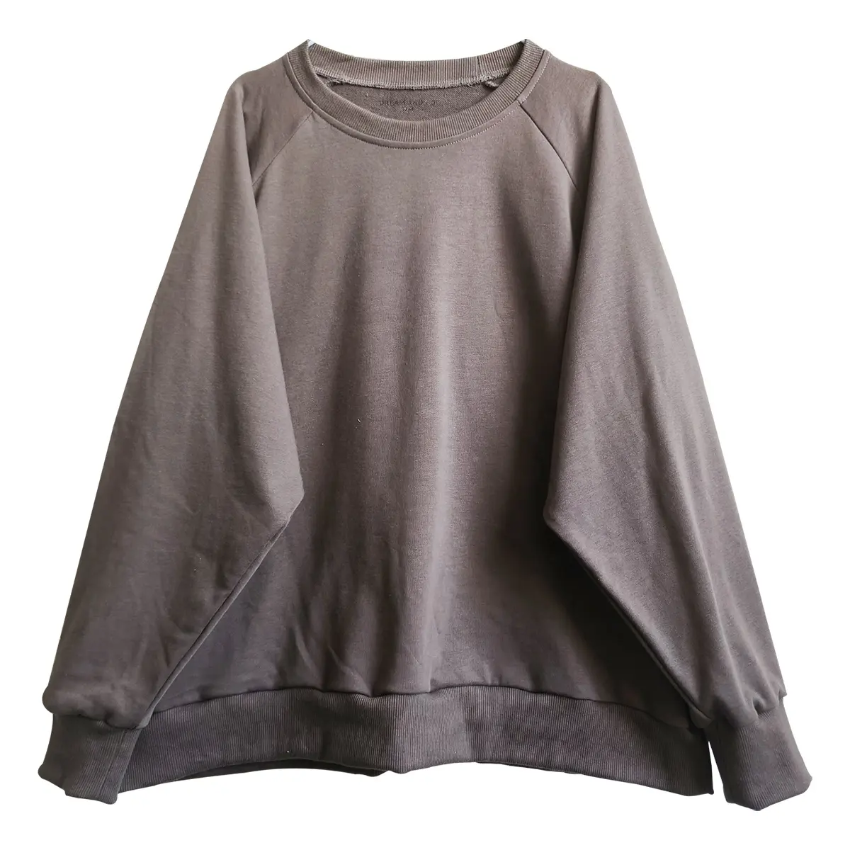 Felpe da donna personalizzate spalla scesa oversize in spugna francese pullover maglione top vestiti