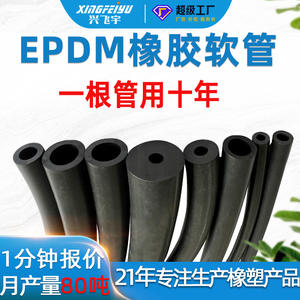 Manguera de caucho EPDM Xingfeiyu negra, longitud personalizable, grosor de pared de 1-41 mm, para rodillos de impresora - Product Image 4