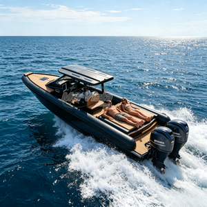 <span class=keywords><strong>Barco</strong></span> de Cabina RIB de Aluminio 5083 con Casco en V Profunda de 10.5m, con Baño y Tumbona - Product Image 6