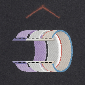 Blissbands High Elasticity Woven Fabric Smartwatch Band <strong>Hook</strong> <strong>and</strong> <strong>Loop</strong> Clasp Breathable Multi-Color Options S/M/<strong>L</strong>/XL Sizes - Product Image 3