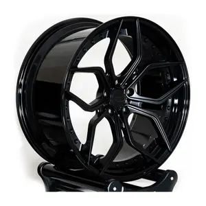 Hot-selling 19 20 21 22 23 24 inch made in china fashionable chrome Alloy PCD 5X112 forged Rims car passenger wheels