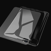 Coque transparente antichoc pour iPad Pro 2024 11 pouces 13 pouces Air Flexible Silicone souple couverture arrière transparente pour iPad Air 2024