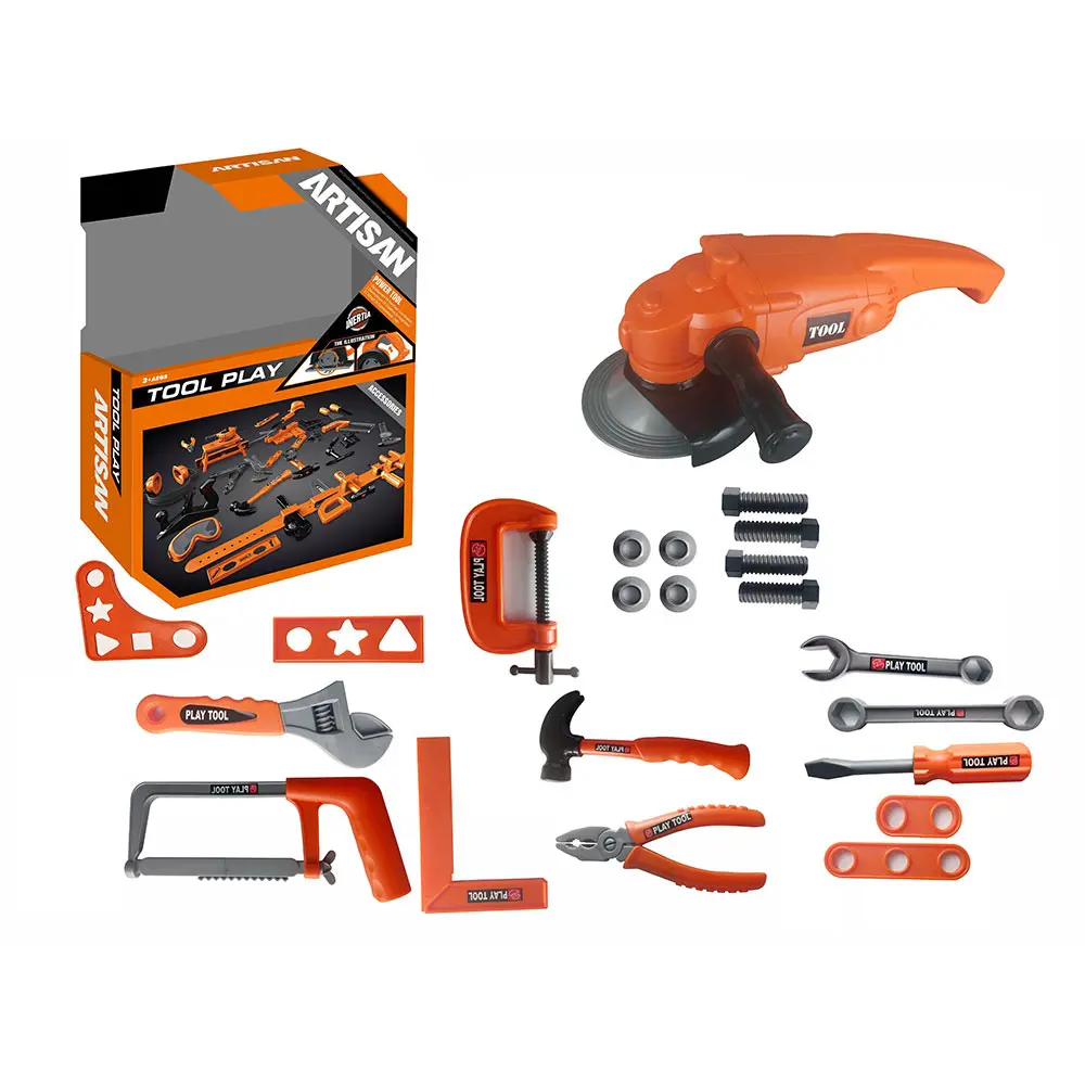 Kit de ferramentas para reparo de fricção, kit de ferramentas de pressão manual, conjunto de brinquedos para crianças, 22 unidades, brincar de fingir