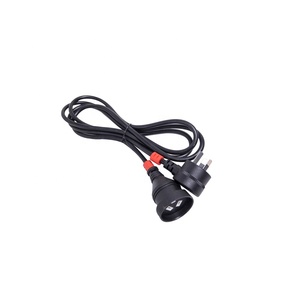 <span class=keywords><strong>SAA</strong></span> Phê Duyệt Úc Piggyback Cắm Điện Extension 250V 10A <span class=keywords><strong>AC</strong></span> Dây Điện Lắp Ráp Vải Cho De Guitar - Product Image 3