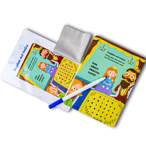 Reusable Quiet Book Custom Printing Educational Activity Kids <strong>Busybook</strong> Dry Erase for Toddler Baby Preschool Learning Pen - Product Image 6