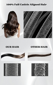 Natural Blend Light Color Double Drawn Hand-tied Genius Weft Human Hair Extensions - Product Image 5
