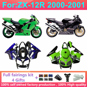 Nuevo Kit Completo de Carenados para Motocicleta, Compatible con Zx-12r Zx12r 00 01 Zx 12r Zzr1200 2000 2001, Juego de Carenados Completos Zxmt - Product Image 1