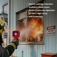Caméra thermique portative multifonctionnelle pour la lutte contre les incendies, imageur thermique infrarouge, alarme par lumière visible, GPS sans fil, résistance aux chutes de 2 m
