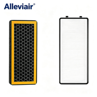Filter Udara HEPA Alleviair untuk Pembersih Udara HoMedics AT-PET01/AT-PET02/AR-45 Oscillating Tower, Efisiensi 99,97% untuk Rumah Tangga dan Hewan Peliharaan