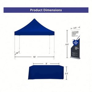 Bâche publicitaire 10x10 pieds avec impression de logo pour salons professionnels, clubs sportifs et organisations - Product Image 6