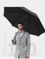 Parapluie droit publicitaire grand format 8K en fibre de carbone super léger et résistant aux intempéries de 30 pouces