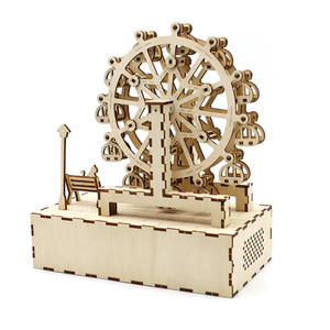 Modèle de grande roue en bois, jouet éducatif, Kit d'expérimentation scientifique et physique pour enfants de 8 à 13 ans, unisexe - Product Image 4