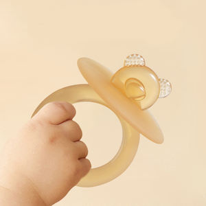 <span class=keywords><strong>Anneau</strong></span> <span class=keywords><strong>de</strong></span> <span class=keywords><strong>dentition</strong></span> en silicone souple <span class=keywords><strong>de</strong></span> qualité alimentaire sans BPA, nano-argent, jouet à mâcher apaisant, anti-étouffement, pour bébés <span class=keywords><strong>de</strong></span> 0 à 24 mois - Product Image 2